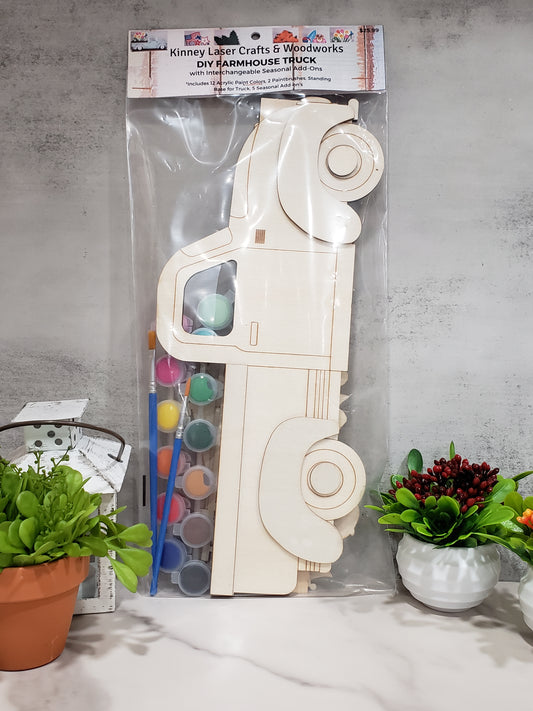 DIY Kit -  Farmhouse Truck w/ 5 Seasonal Add-On's