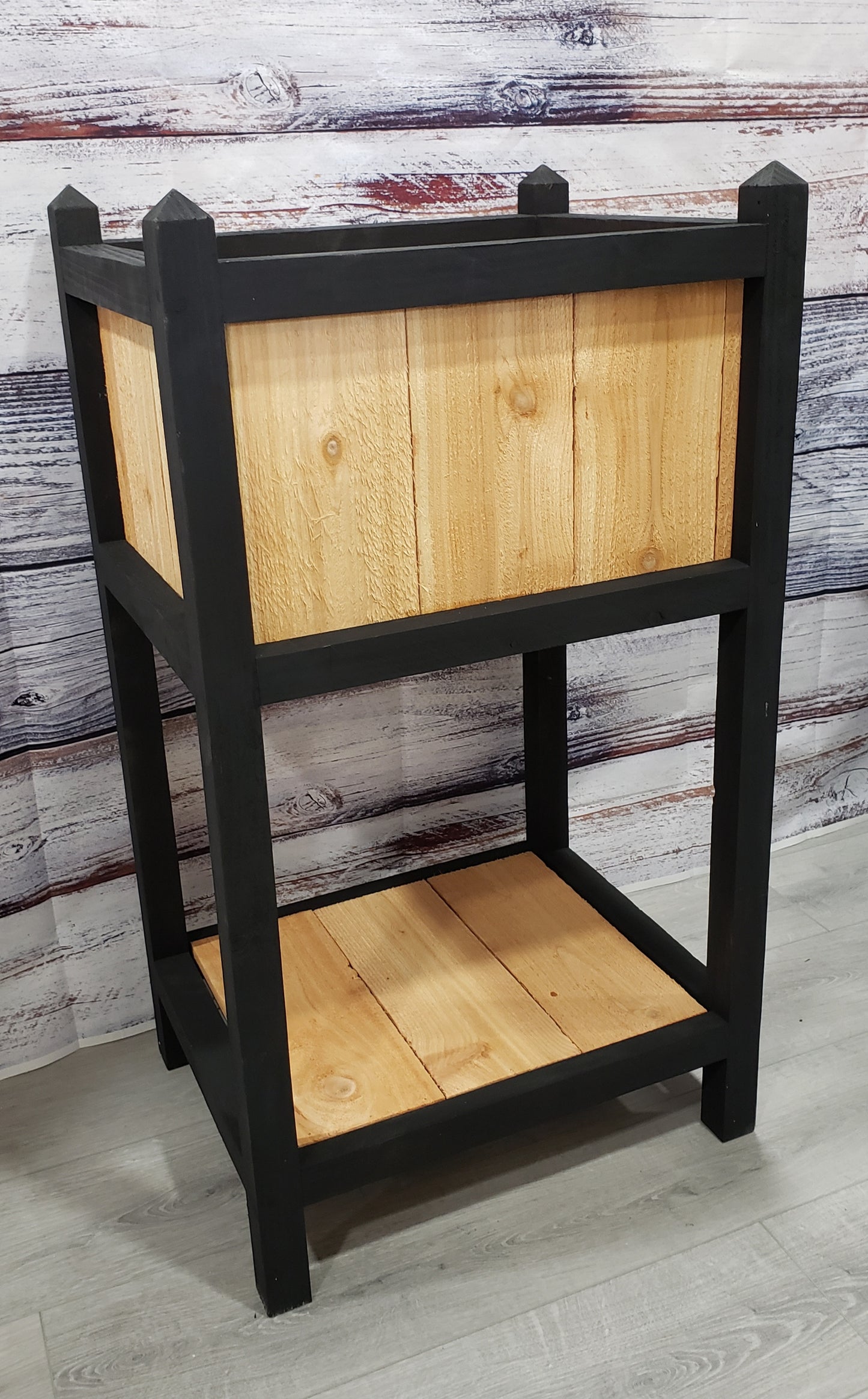 16 X 20 X 36 Raised Cedar Planter Box w/Shelf - LOCAL ONLY