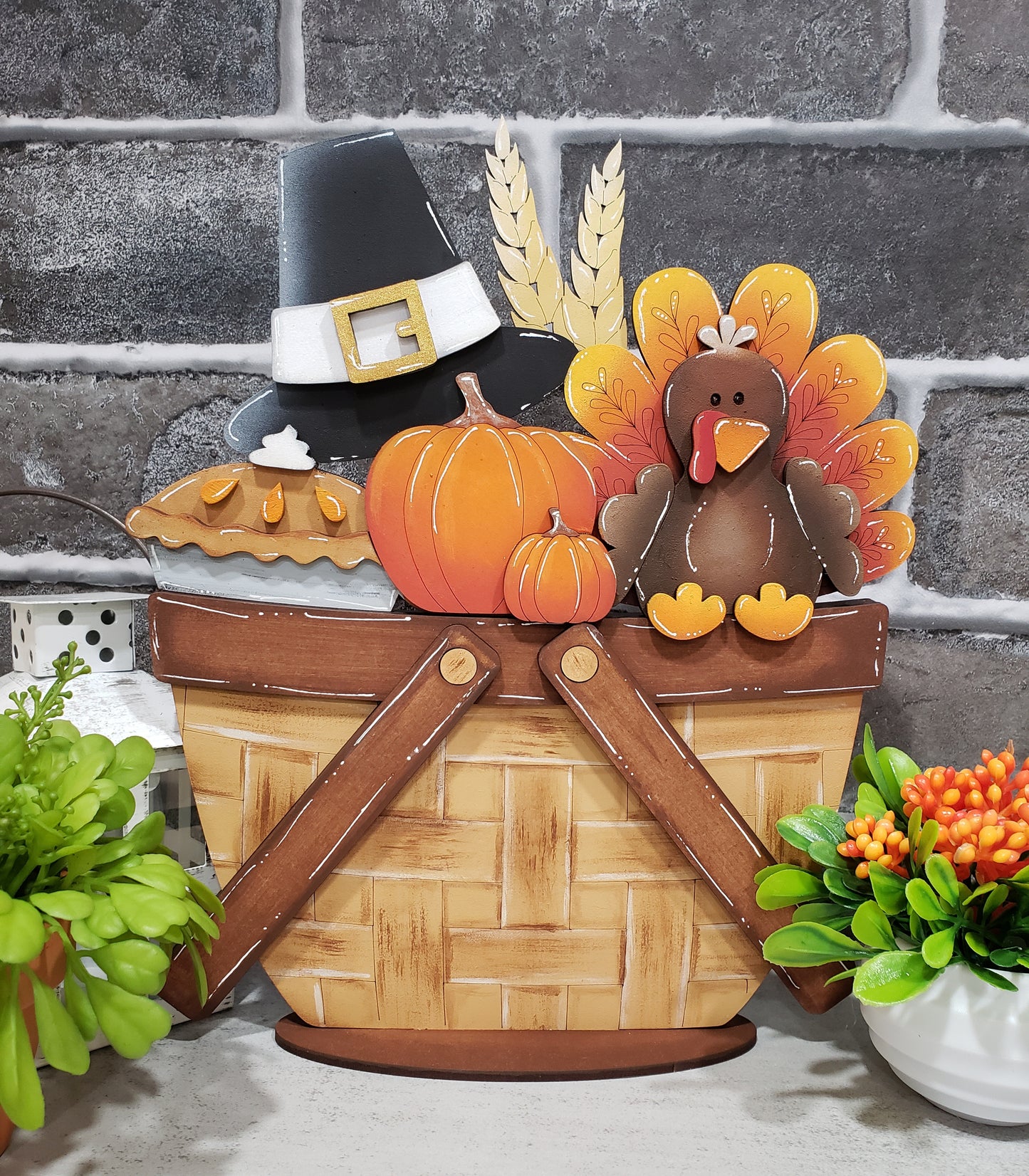 Interchangeable Basket Base: Two-Tone Brown PIcnic