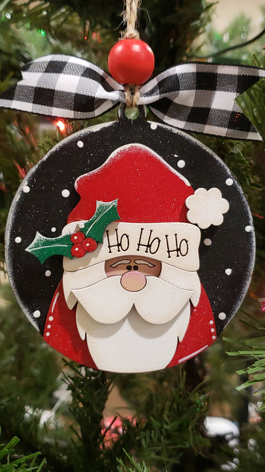 DIY Christmas Ornament Kit - HoHoHo Santa