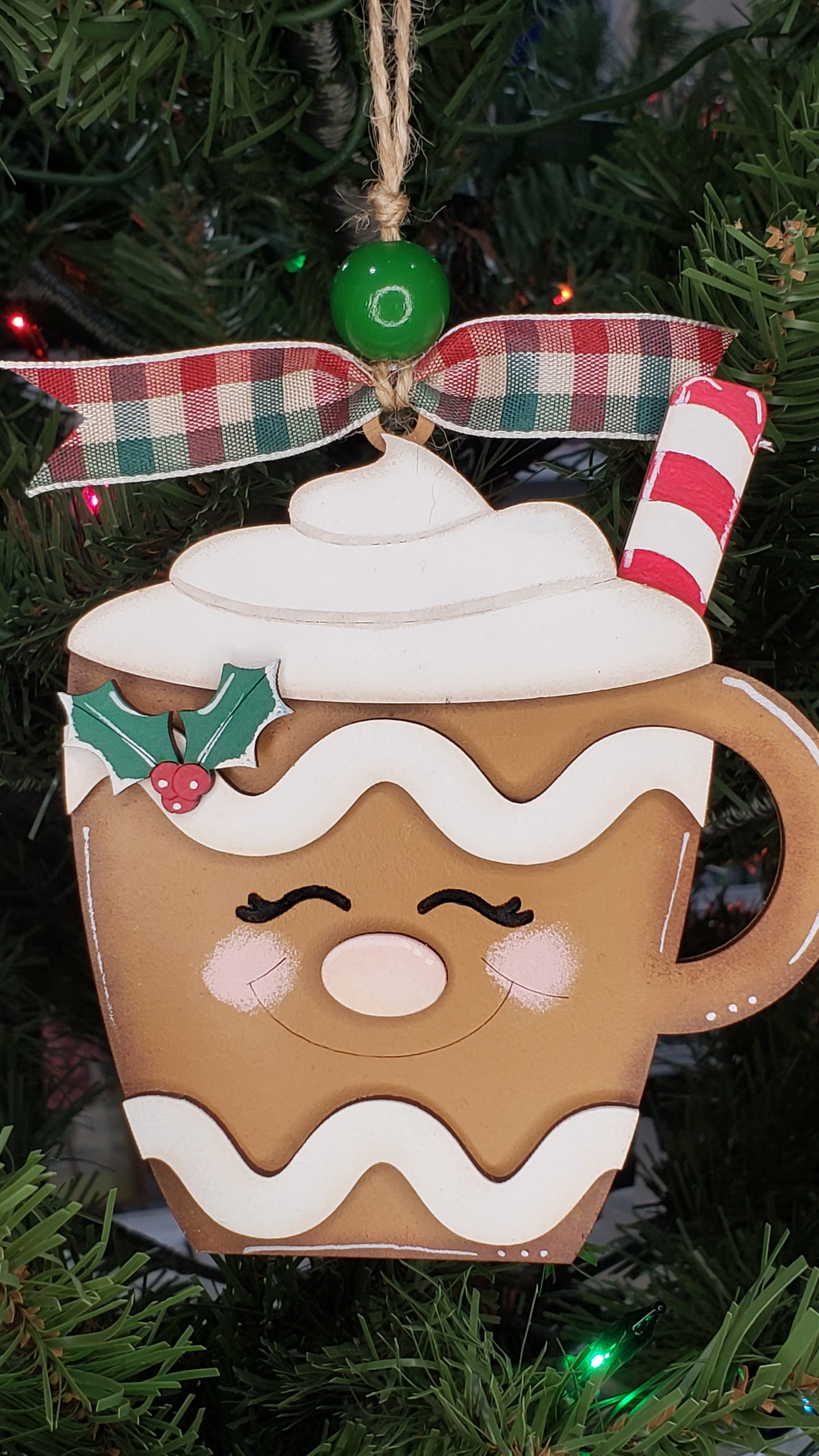 DIY Christmas Ornament Kit - Gingerbread Cocoa Mug