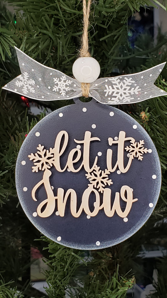 DIY Christmas Ornament Kit - Let It Snow