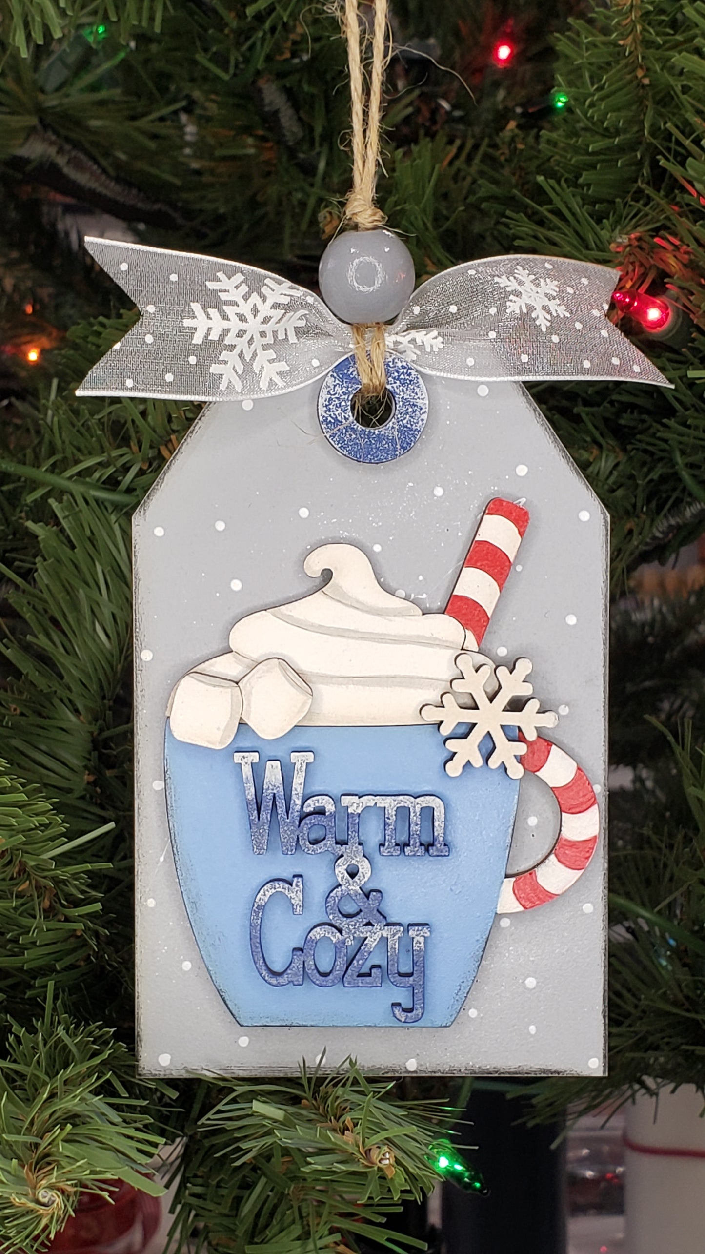 DIY Christmas Ornament Kit - Warm and Cozy Tag