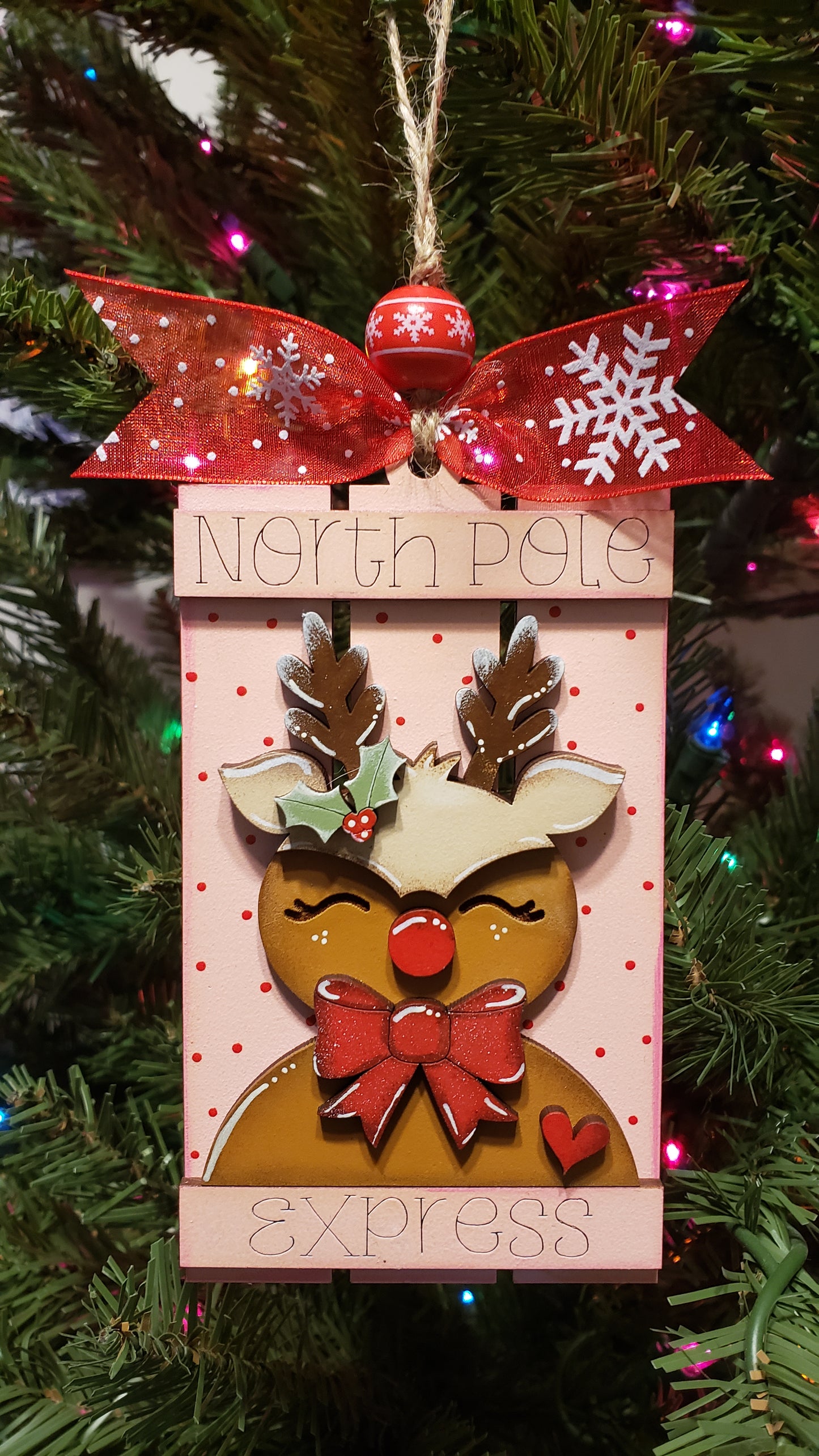 DIY Christmas Ornament Kit - Rudolph Pallet