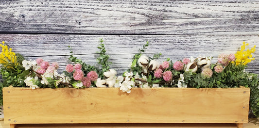 6.5 X 35 X 6.5 Cedar Window or Porch Railing Planter Box - LOCAL ONLY