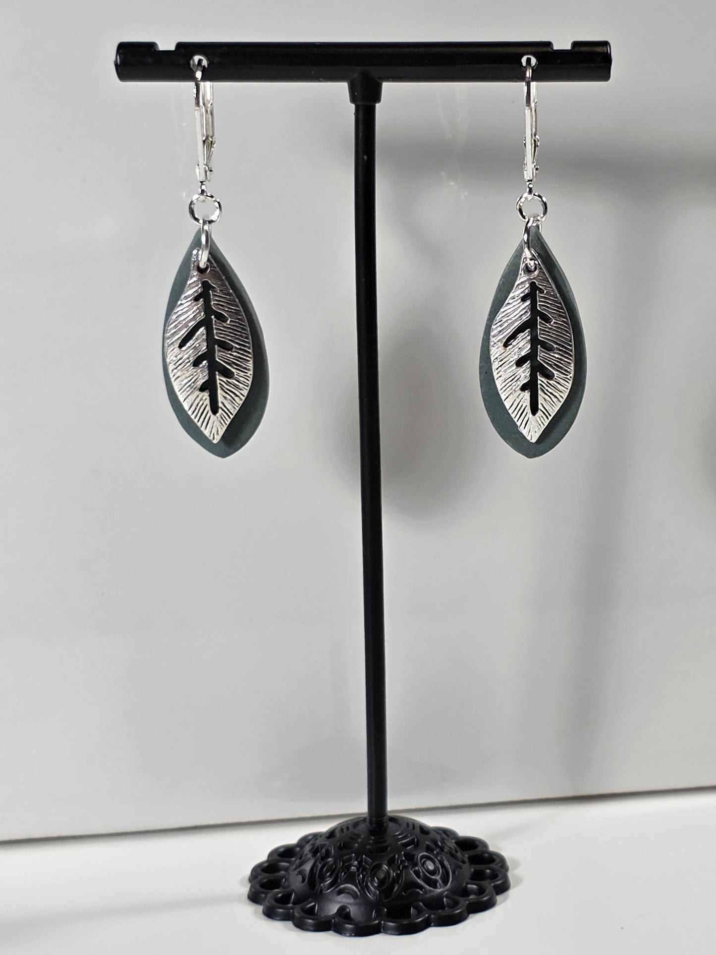 Polymer Clay Earrings - Boho Leaves