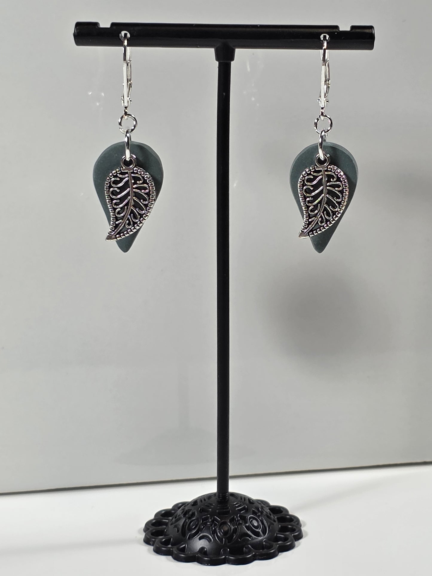 Polymer Clay Earrings - Boho Leaves