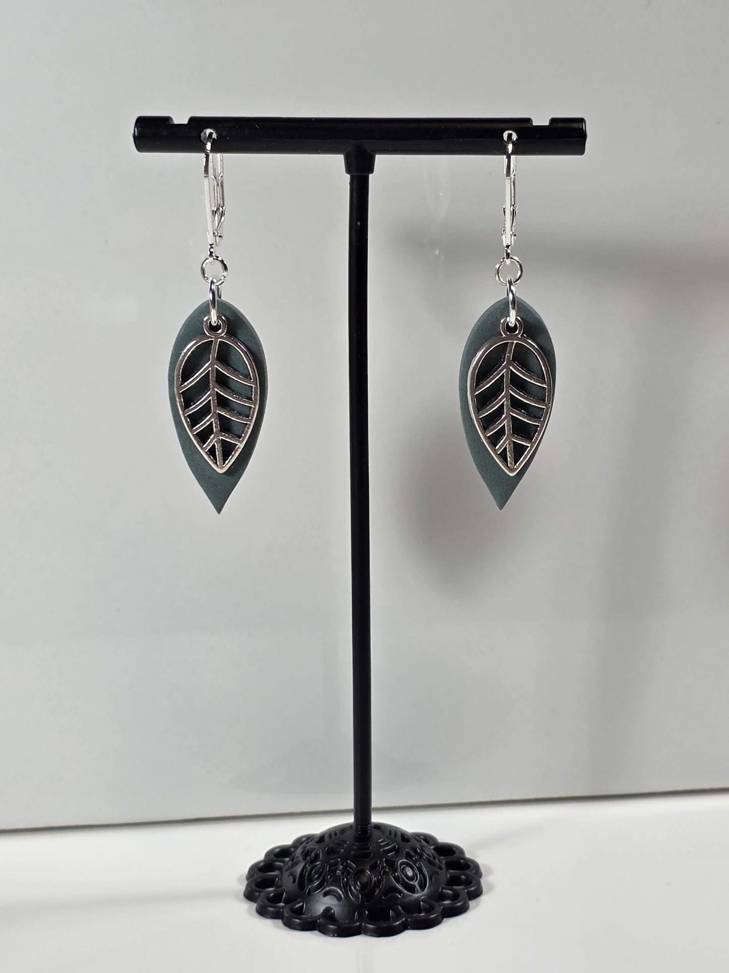 Polymer Clay Earrings - Boho Leaves