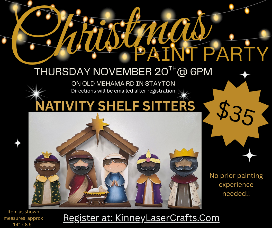 CLASS - Christmas Nativity Shelf Sitters