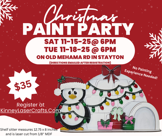 CLASS - Christmas Penguin Igloo Shelf Sitter